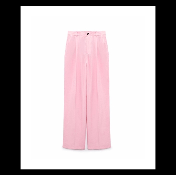 NWOT Zara Full Length Pants **SIZE SOLD OUT ONLINE** - Picture 6 of 8